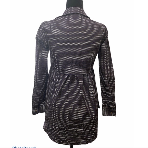 Anthropologie Maeve Blue Polka Dot Tunic - Picture 3 of 9